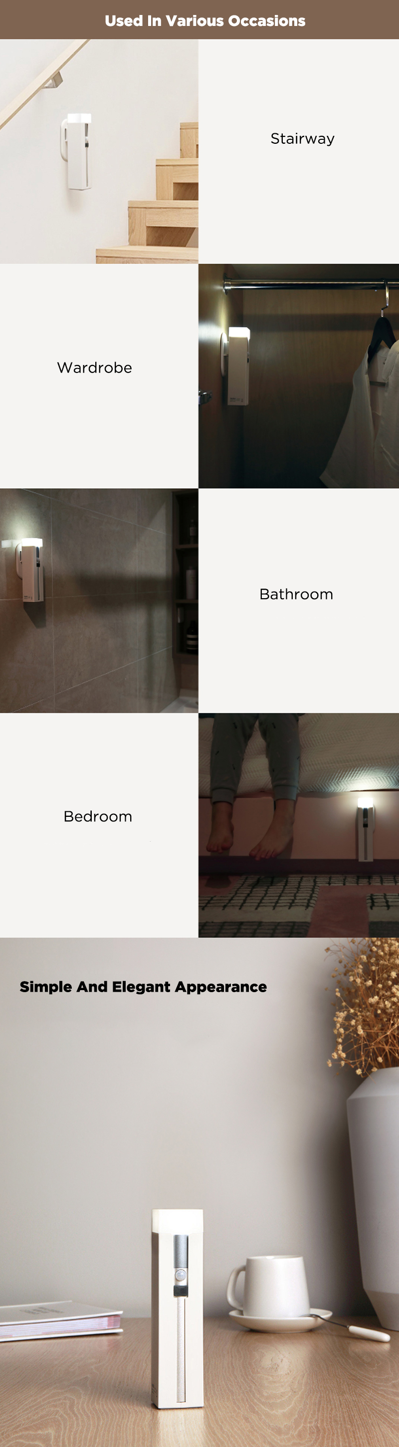 Nextool Multi-function Induction Flashlight Emergency Lighting Mobile Power Four Modes 2600 mAh Battery Smart Display - White