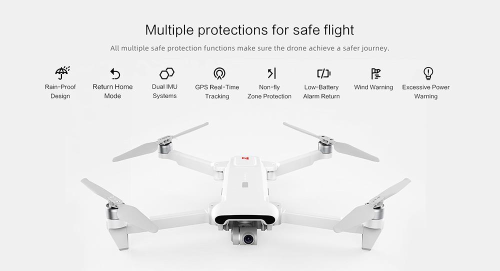 FIMI X8 SE 2022 V2 RC Quadcopter 10km FPV with 3-axis Gimbal 4K Camera HDR GPS Without Megaphone 2 Batteries