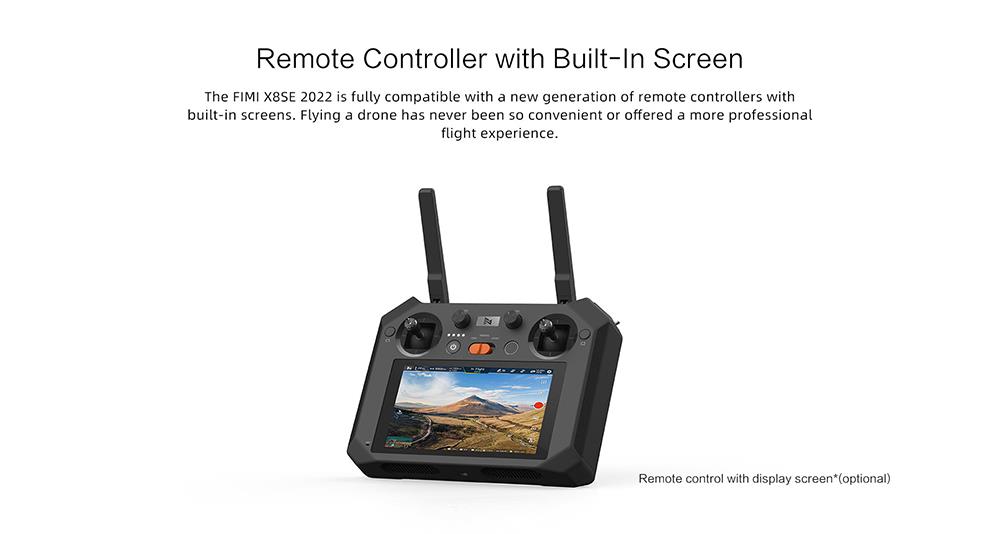 FIMI X8 SE 2022 V2 RC Quadcopter 10km FPV with 3-axis Gimbal 4K Camera HDR GPS Without Megaphone 2 Batteries