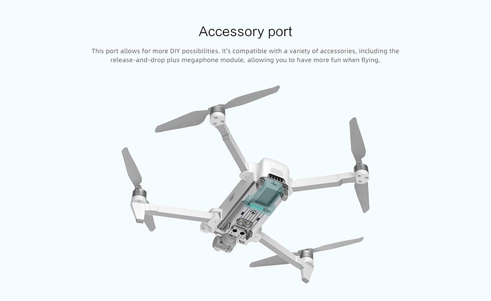 FIMI X8 SE 2022 V2 RC Quadcopter 10km FPV with 3-axis Gimbal 4K Camera HDR GPS Without Megaphone 2 Batteries