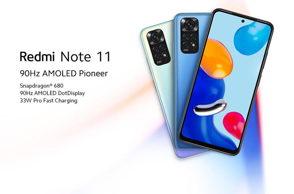 Global Version Xiaomi Redmi Note 11 Smartphone, 4GB 64GB Octa Core Snapdragon 680, 50MP Quad Camera, 5000mAh MIUI 13
