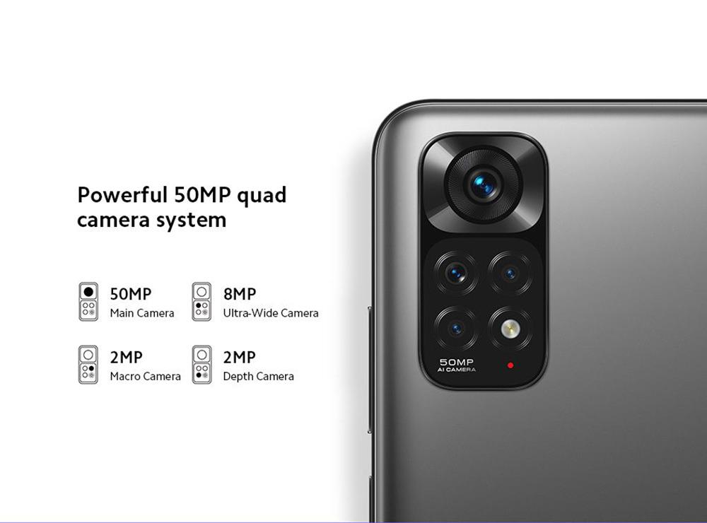 Global Version Xiaomi Redmi Note 11 Smartphone, 4GB 64GB Octa Core Snapdragon 680, 50MP Quad Camera, 5000mAh MIUI 13
