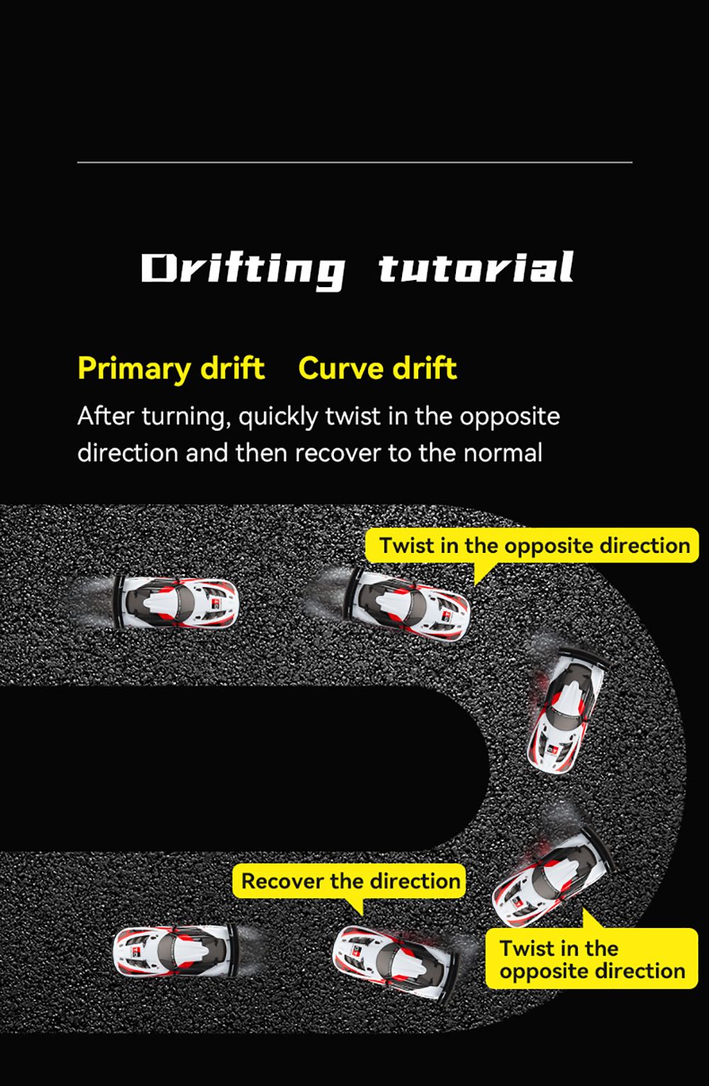 JJRC Q116 1/16 2.4G 4WD Drift RC Car Vehicle Model Toy Full Proportional Control - White