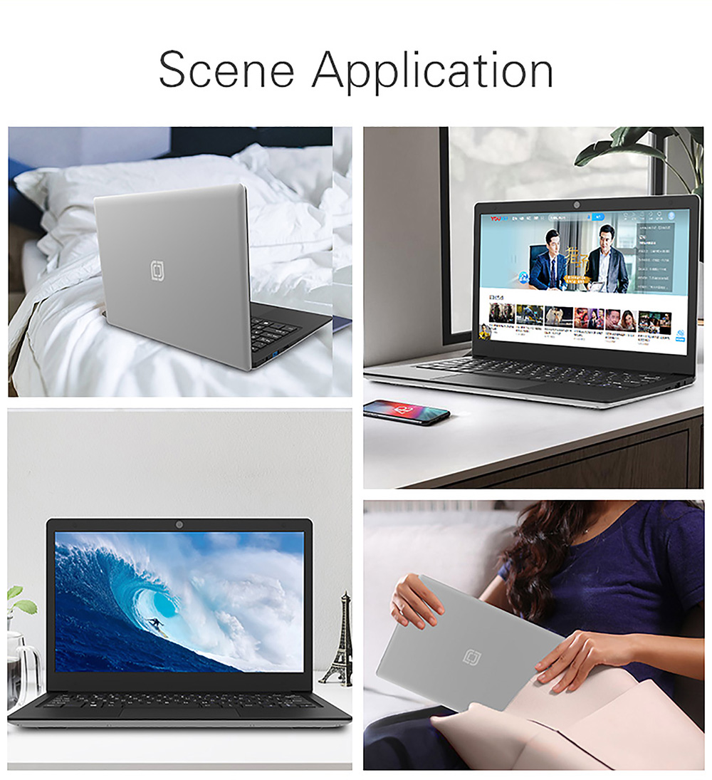 Jumper EZbook S5 GO 11.6 inch Laptop INTEL Celeron N3350 4GB DDR4 64GB eMMC 1366x768 Display Windows 10 - Grey