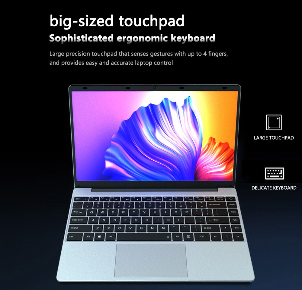 KUU XBOOK-2 14.1 inch Laptop Intel Gemini Lake J4105 8GB RAM 512GB SSD 1080P IPS WiFi Bluetooth Windows 11 pro