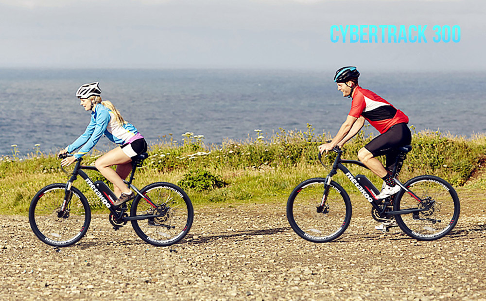 Metakoo C300 Mountain E-bike 27.5'' Tires 48V 500W Motor 10.4Ah Battery 32km/h Max Speed 30-40 Miles Shimano 21 Speed