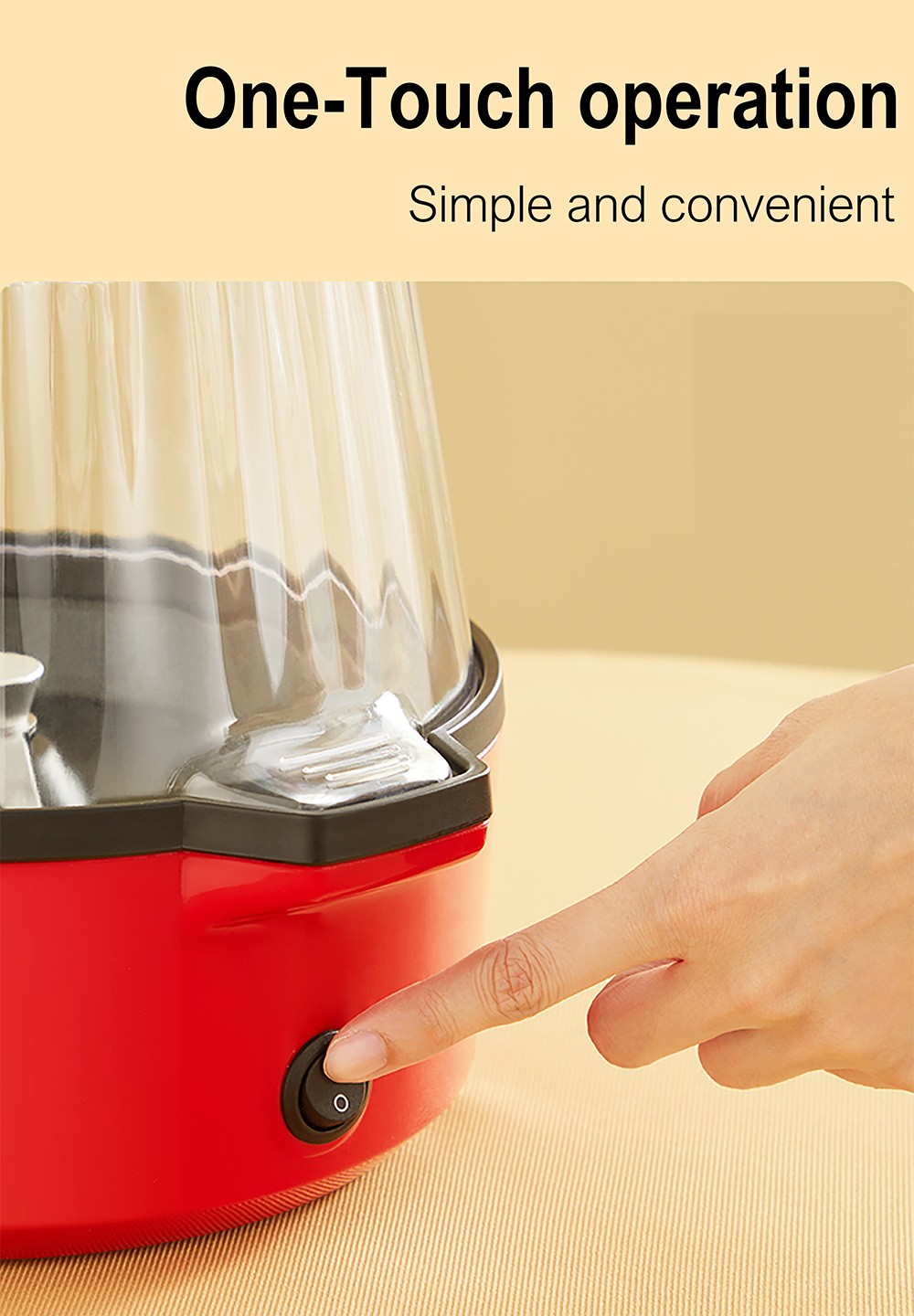 Sonifer SF4015 700W Household Popcorn Maker, Oil Hot Plate Electric Corn Machine, Fast Popping, Non-stick Coating