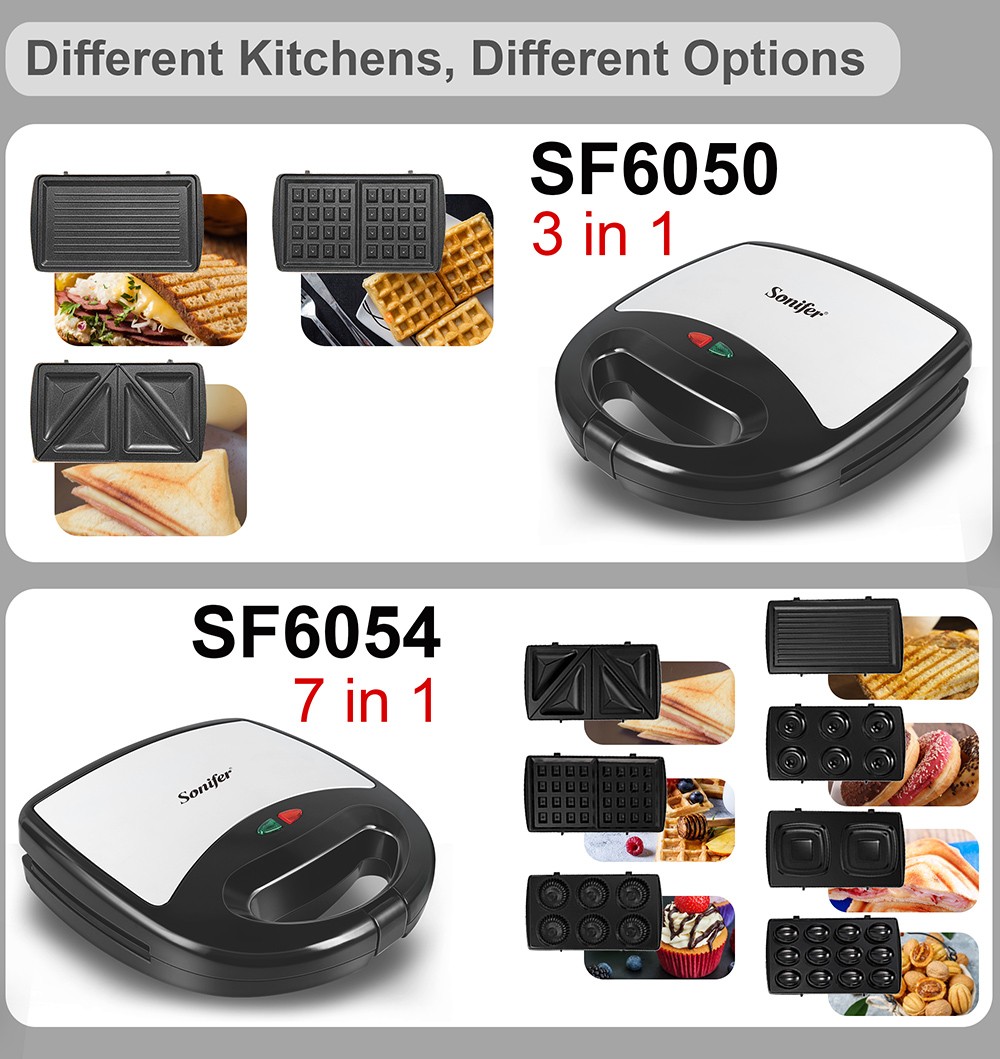 Sonifer SF6050 800W Electric Waffle Maker