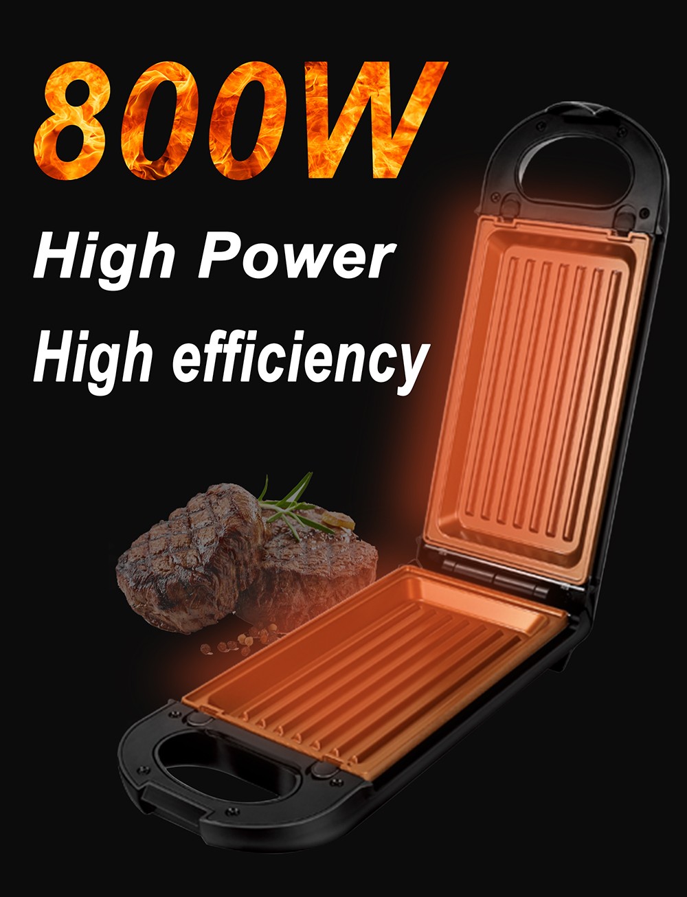 Sonifer SF6121 800W Electric Waffle Maker, 5-in-1 Cake Donuts Churros Barbecue Waffle Making Machine, Non-Stick Coating