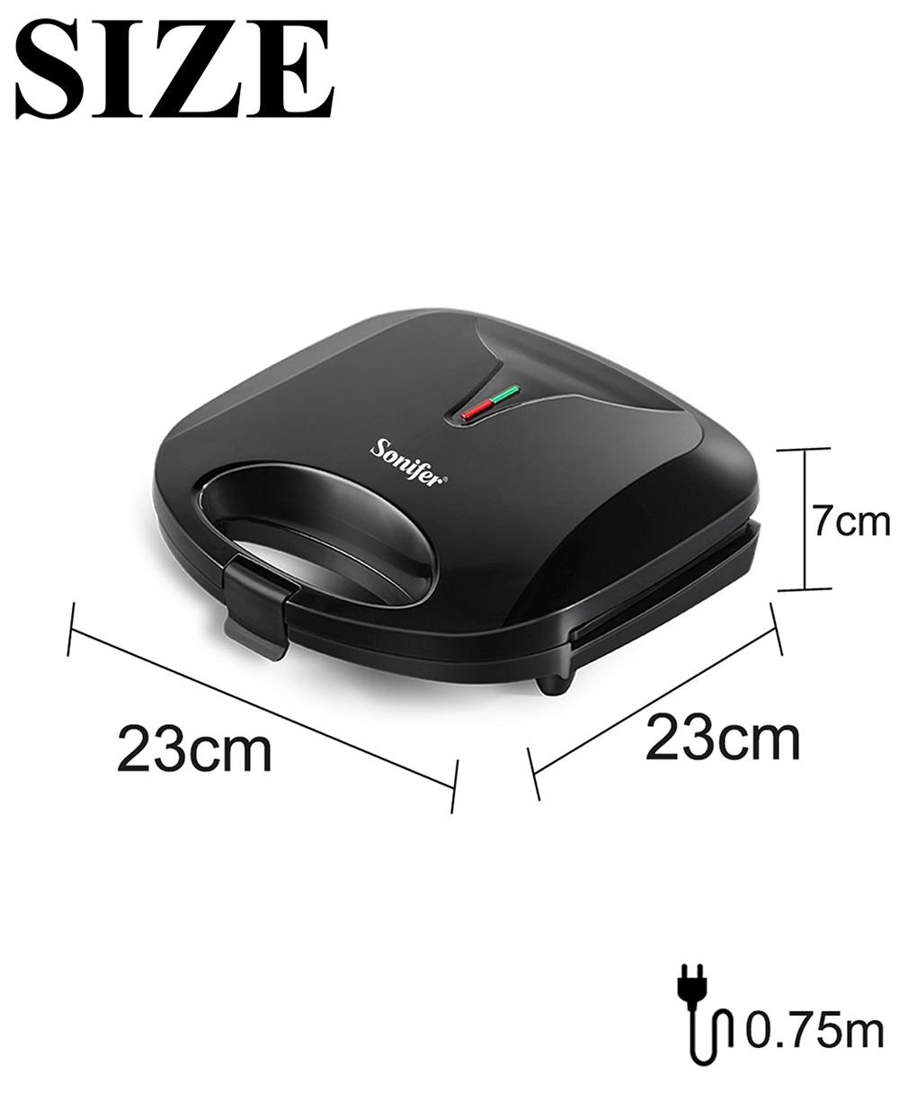 Sonifer SF6139 750W Electric Walnut Cake Waffle Maker, 12 Holes Nuts Plate, Non-stick Cooking Biscuits Making Machine