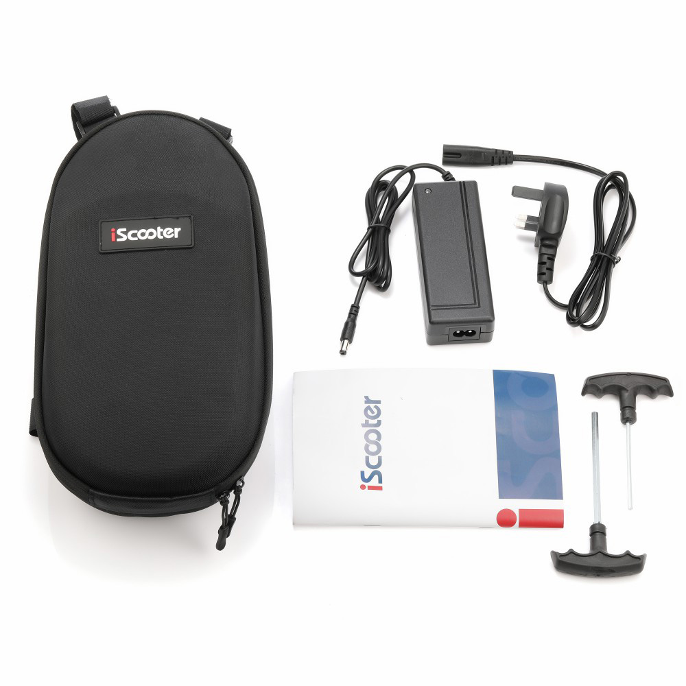 iScooter E9 Electric Scooter 7.5Ah Battery 350W Motor 8.5'' Pneumatic Tire 25km/h Max Speed 30km Range Black