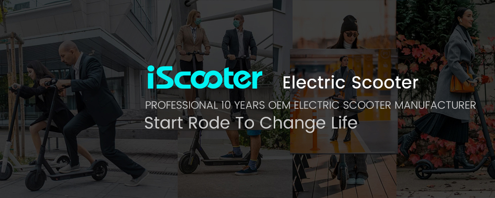 iScooter iX4 Electric Scooter 12.8Ah Battery 500W Motor 10'' Tire 45km/h Max Speed Off-road Scooter Black