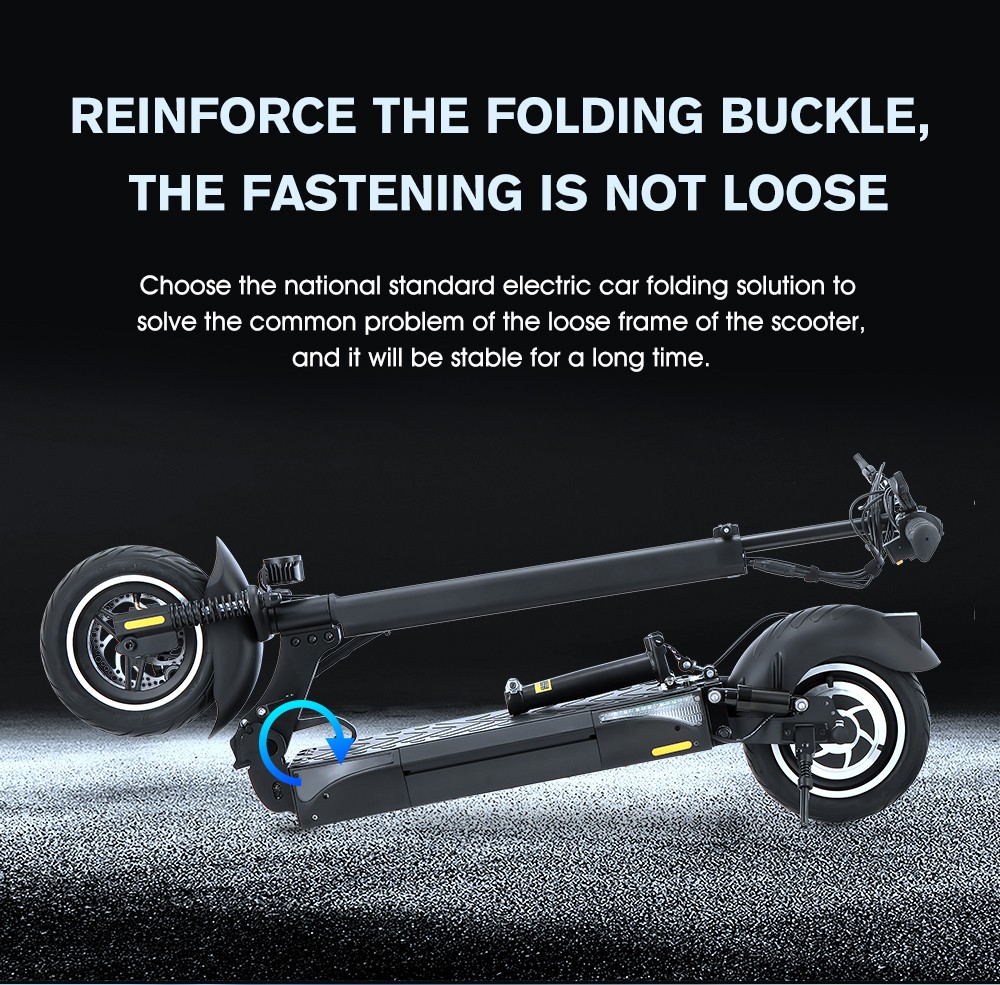 iScooter iX4 Electric Scooter 12.8Ah Battery 500W Motor 10'' Tire 45km/h Max Speed Off-road Scooter Black
