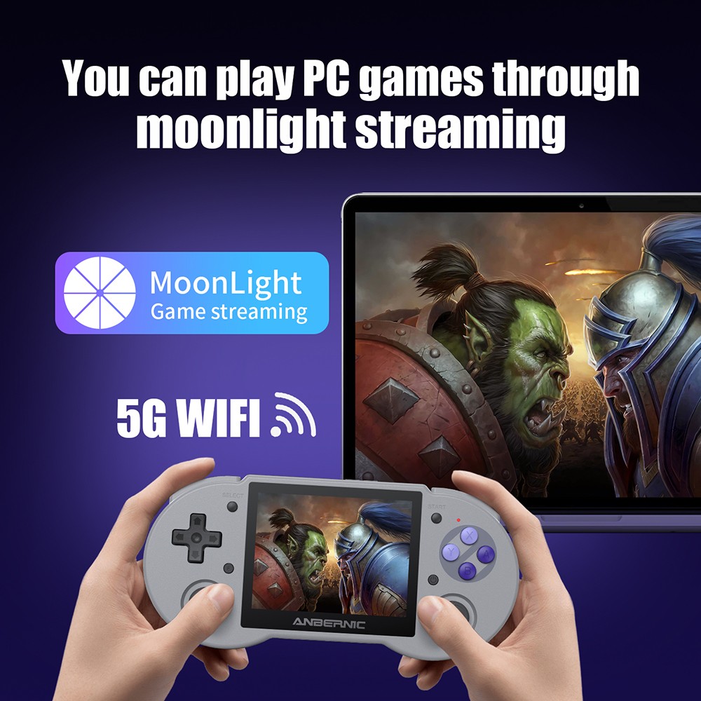 ANBERNIC RG353P Portable Game Console Android 32GB eMMC+16GB & 64GB Linux TF Card 3.5'' IPS Screen Retro WiFi Bluetooth