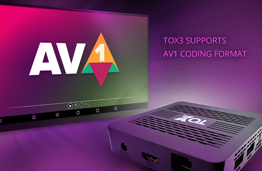 TOX3 Android 11 TV Box Amlogic S905X4 8K HDR 4GB/32GB TV BOX 2.4G+5G WiFi Bluetooth 4.1 1000M LAN - EU Plug