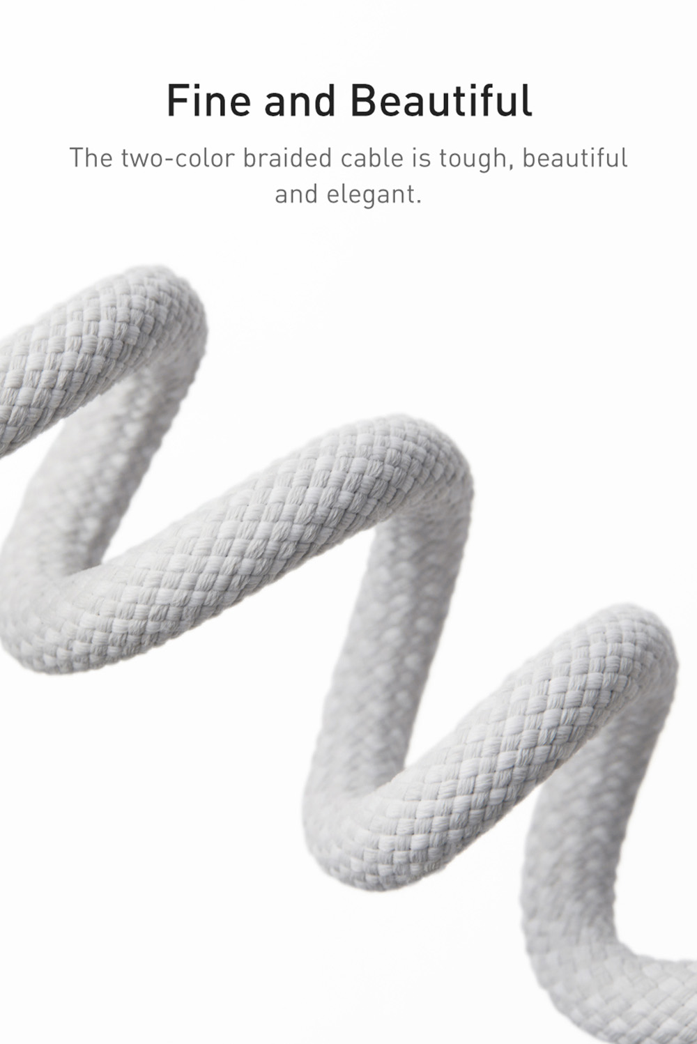 Baseus 100W 2m Quick Charge Cable, Type-C to Type-C Cable, PD Fast Charger Cord for Xiaomi Samsung Phone iPad - Dark Grey Blue