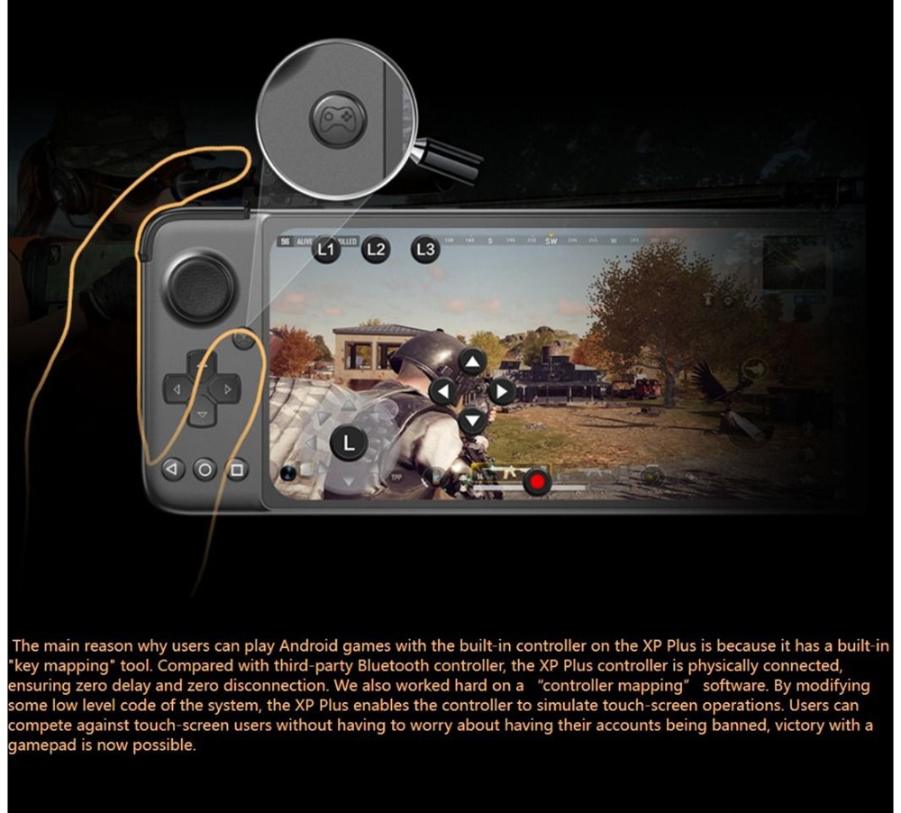 GPD XP Plus Game Console 6.81-inch Screen Android 11 Gamepad Tablet PC 6GB/256GB 1080*2400 Game Player - US Version