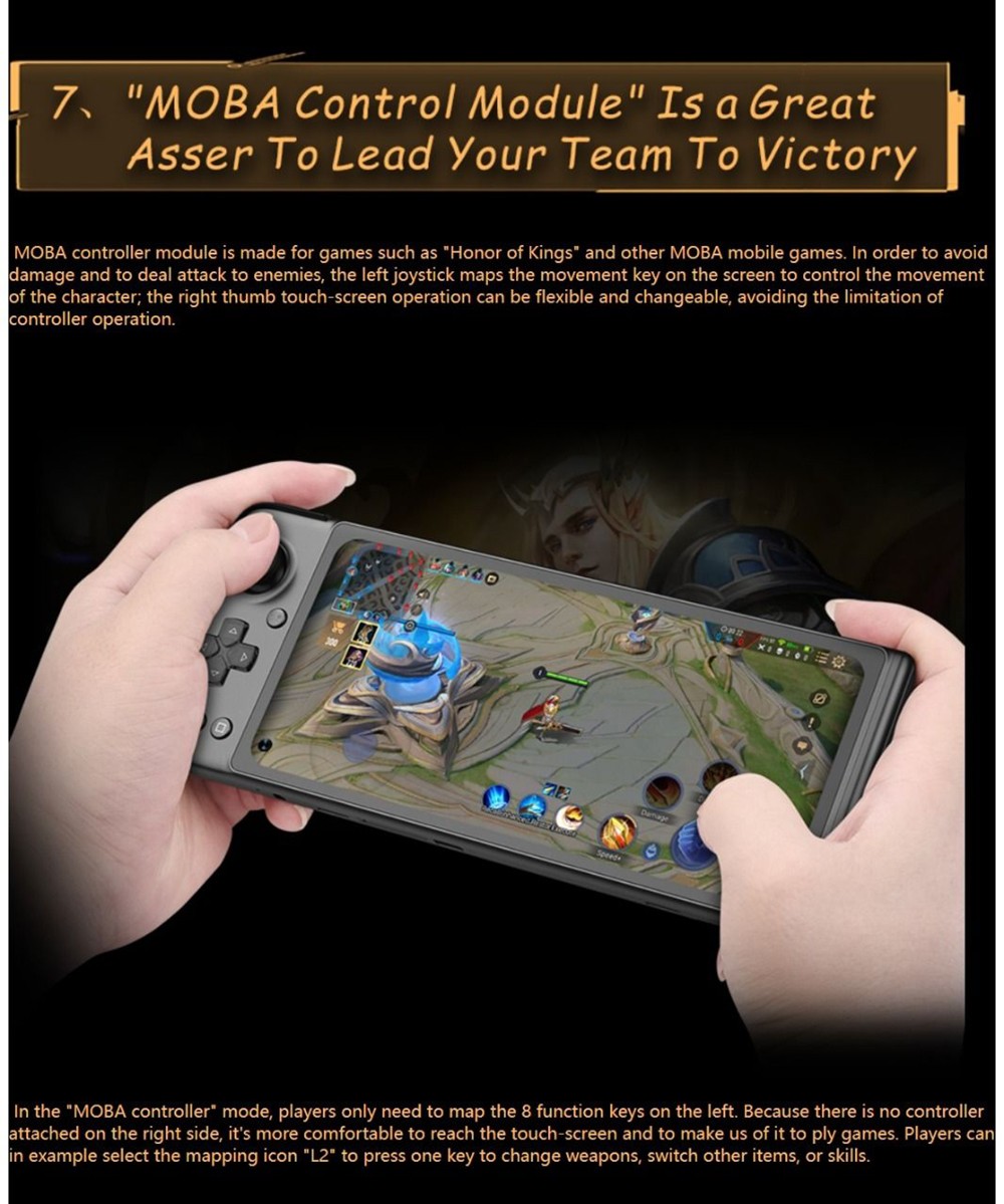 GPD XP Plus Game Console 6.81-inch Screen Android 11 Gamepad Tablet PC 6GB/256GB 1080*2400 Game Player - US Version