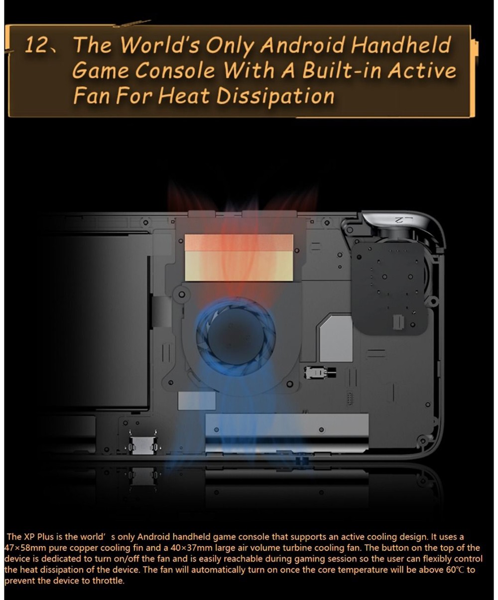 GPD XP Plus Game Console 6.81-inch Screen Android 11 Gamepad Tablet PC 6GB/256GB 1080*2400 Game Player - US Version