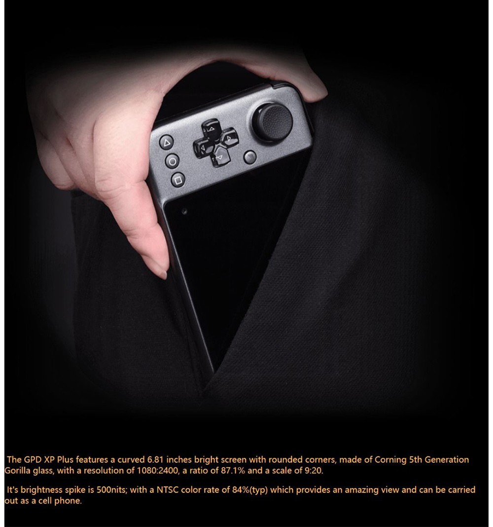 GPD XP Plus Game Console 6.81-inch Screen Android 11 Gamepad Tablet PC 6GB/256GB 1080*2400 Game Player - US Version