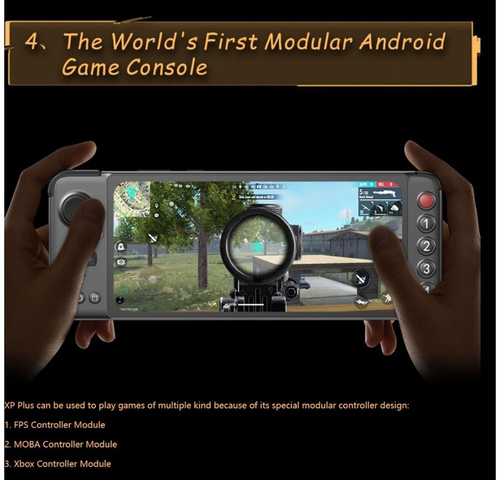 GPD XP Plus Game Console 6.81-inch Screen Android 11 Gamepad Tablet PC 6GB/256GB 1080*2400 Game Player - US Version