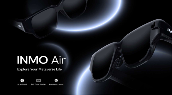 INMO Air AR Smart Glasses with GPS System AR Navigation, Smart Control, AI Assistant - Green