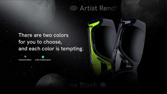 INMO Air AR Smart Glasses with GPS System AR Navigation, Smart Control, AI Assistant - Green