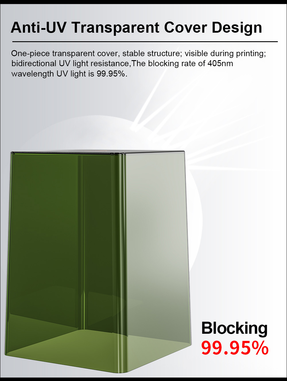 KINGROON KP6 Mono LCD Resin 3D Printer, UV Photocuring, 6.08' 2K Monochrome Screen, 50mm/h Max Speed, 129x82x180mm