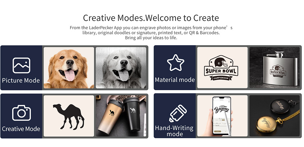 LaserPecker 3 Super Fast Handheld Laser Engraver Cutter with Electric Roller, 600mm/s Speed, Wireless Connection, 4K Resolution, AU Professional Edition