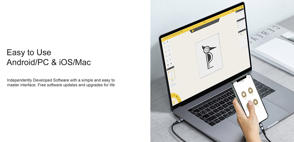 LaserPecker 3 Super Fast Handheld Laser Engraver Cutter with Electric Roller, 600mm/s Speed, Wireless Connection, 4K Resolution, AU Professional Edition