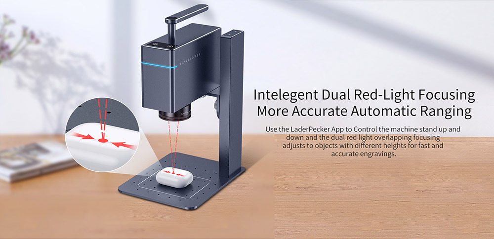 LaserPecker 3 Super Fast Handheld Laser Engraver Cutter with Electric Roller, 600mm/s Speed, Wireless Connection, 4K Resolution, UK Professional Edition