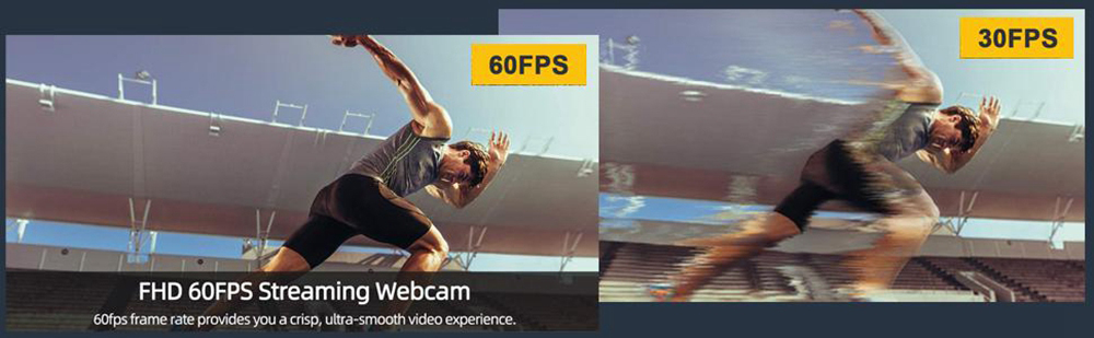 Spedal M934 Webcam 1080p HD 60fps with Microphone Spedal Software Webcam Laptop Desktop Mac USB, Pro Streaming Camera