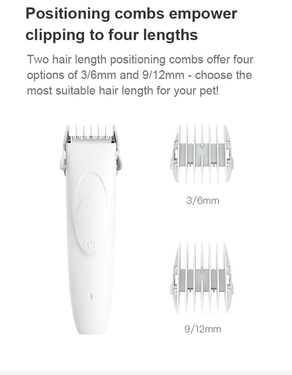 Pawbby Pet Hair Trimmer Dog Cat Pet Grooming Electrical Clippers Pets Hair Cut Machine Rechargeable