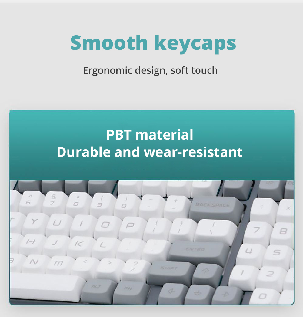 DUKHARO VN96 96% 96 key RGB Mechanical keyboard Gasket Mount with Knob Control Gateron Yellow - Grey