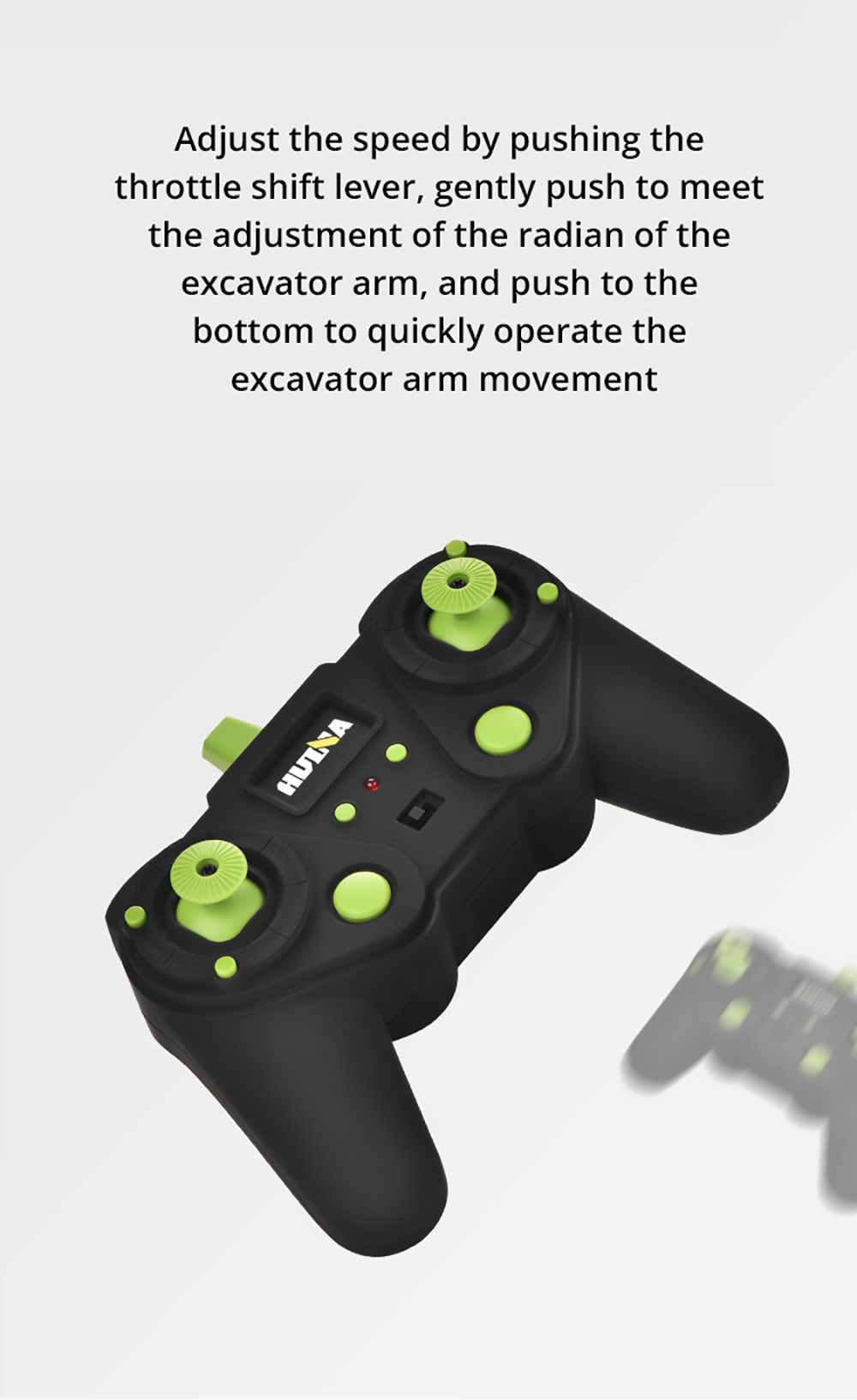 HUINA 593 RC Excavator Simulation Alloy Toy Multi-functional with Remote Control