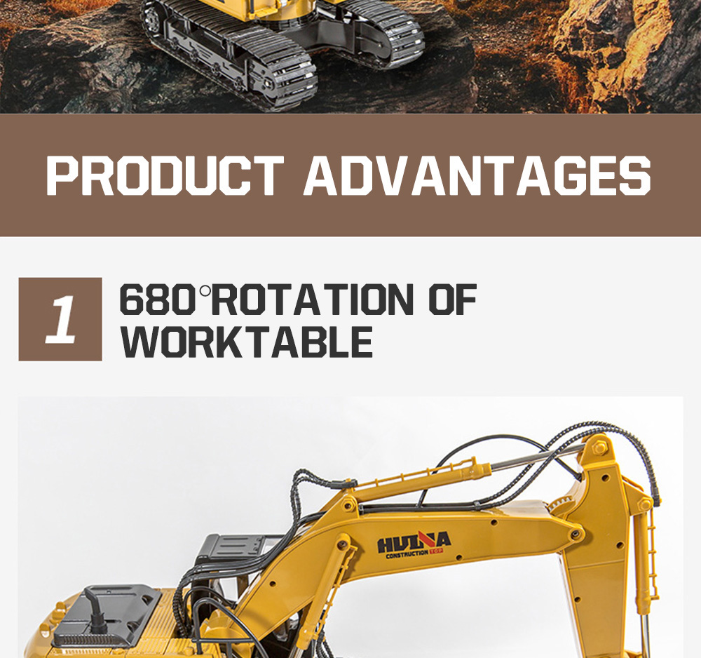 Excavator 15 Channel with 2.4G Remote Control Construction Vehicle