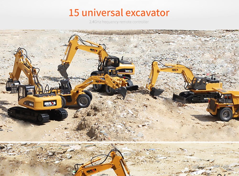 Excavator 15 Channel with 2.4G Remote Control Construction Vehicle