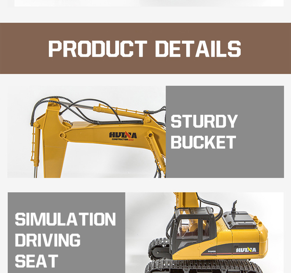 Excavator 15 Channel with 2.4G Remote Control Construction Vehicle