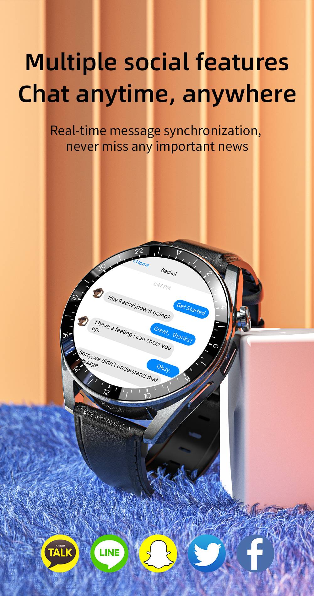 LOKMAT APPLLP 9 Android Smartwatch 1.43 inch 2+16G 4G Wifi GPS Camera Phone Watch Health Tracker - Black Silica Gel