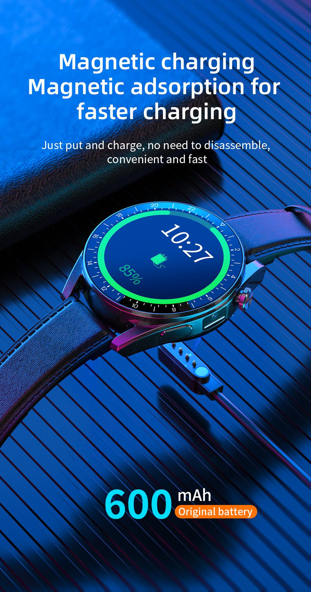 LOKMAT APPLLP 9 Android Smartwatch 1.43 inch 2+16G 4G Wifi GPS Camera Phone Watch Health Tracker - Black Silica Gel