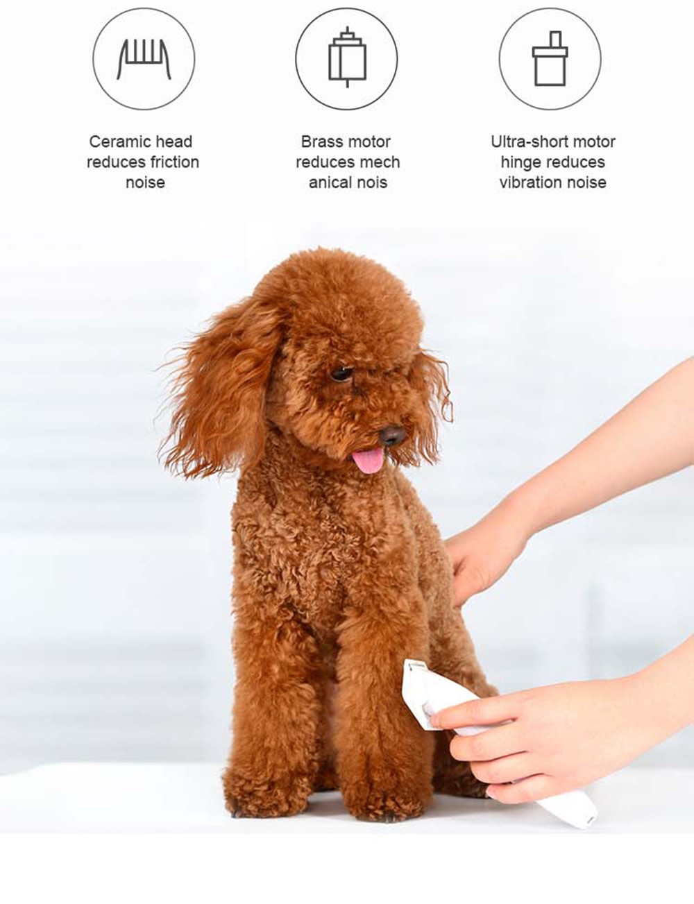 Pawbby Pet Hair Trimmer Dog Cat Pet Grooming Electrical Clippers Pets Hair Cut Machine Rechargeable