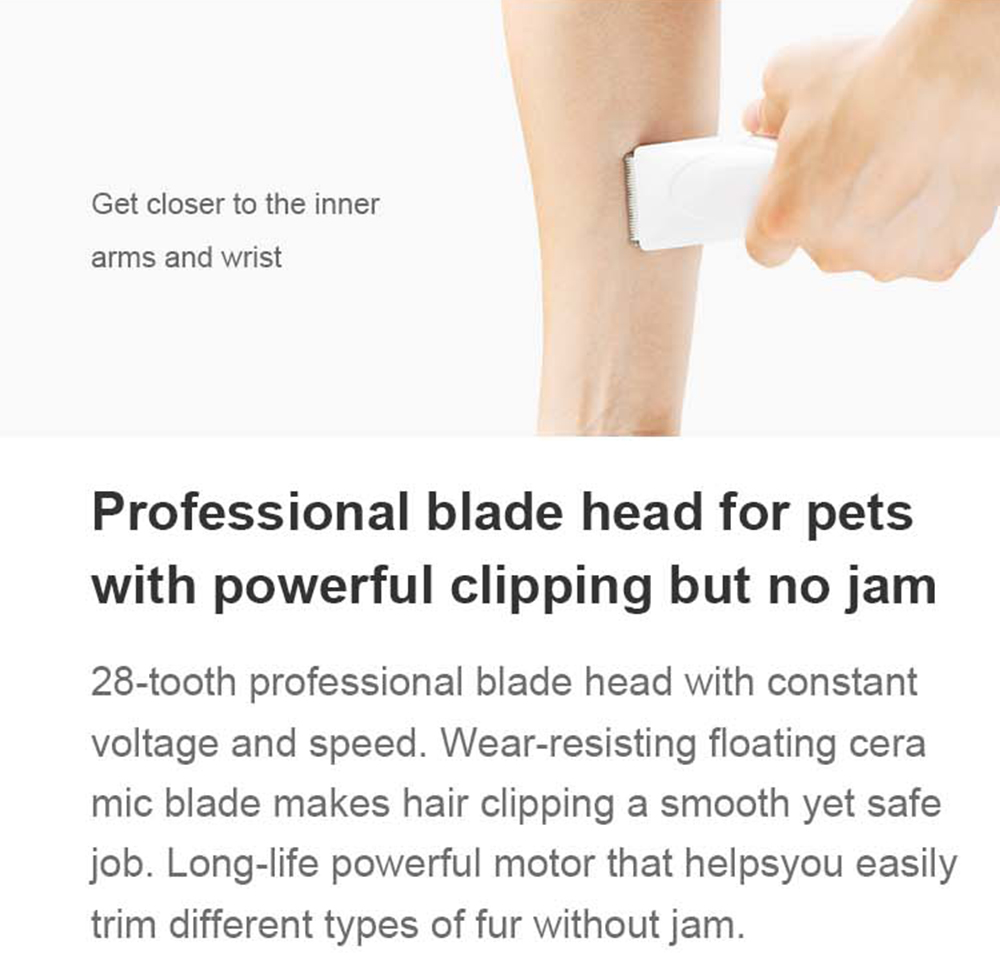 Pawbby Pet Hair Trimmer Dog Cat Pet Grooming Electrical Clippers Pets Hair Cut Machine Rechargeable