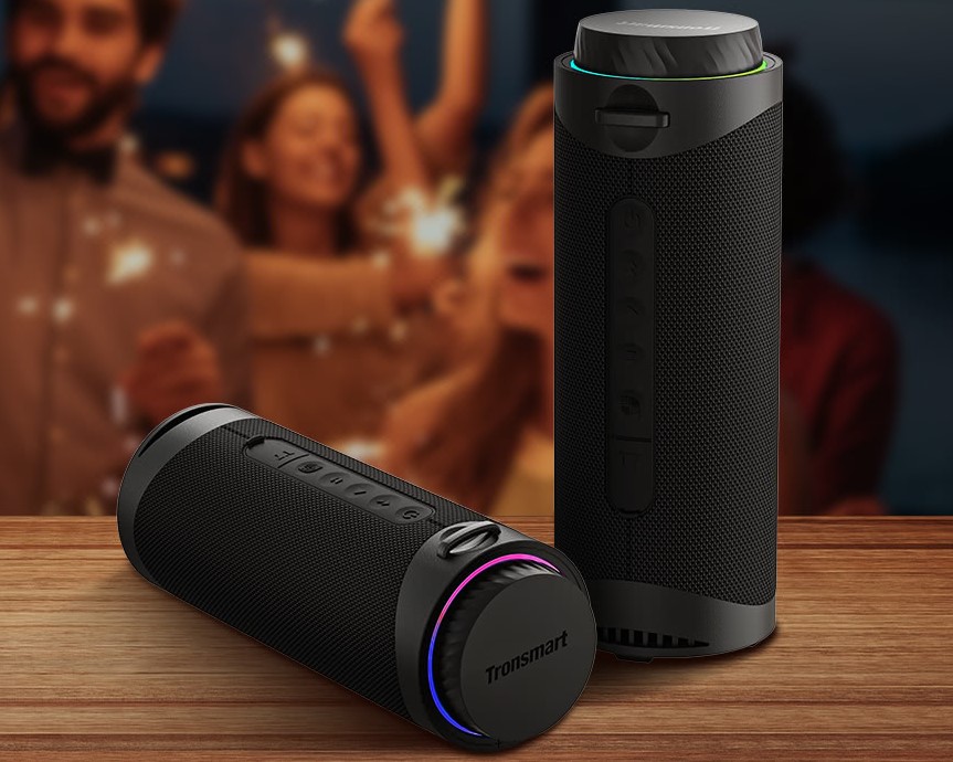 Tronsmart T7 30W Bluetooth Speaker with LED Lights, SoundPulse, TWS, ATS2853, IPX7 Waterproof, Custom Equalizers