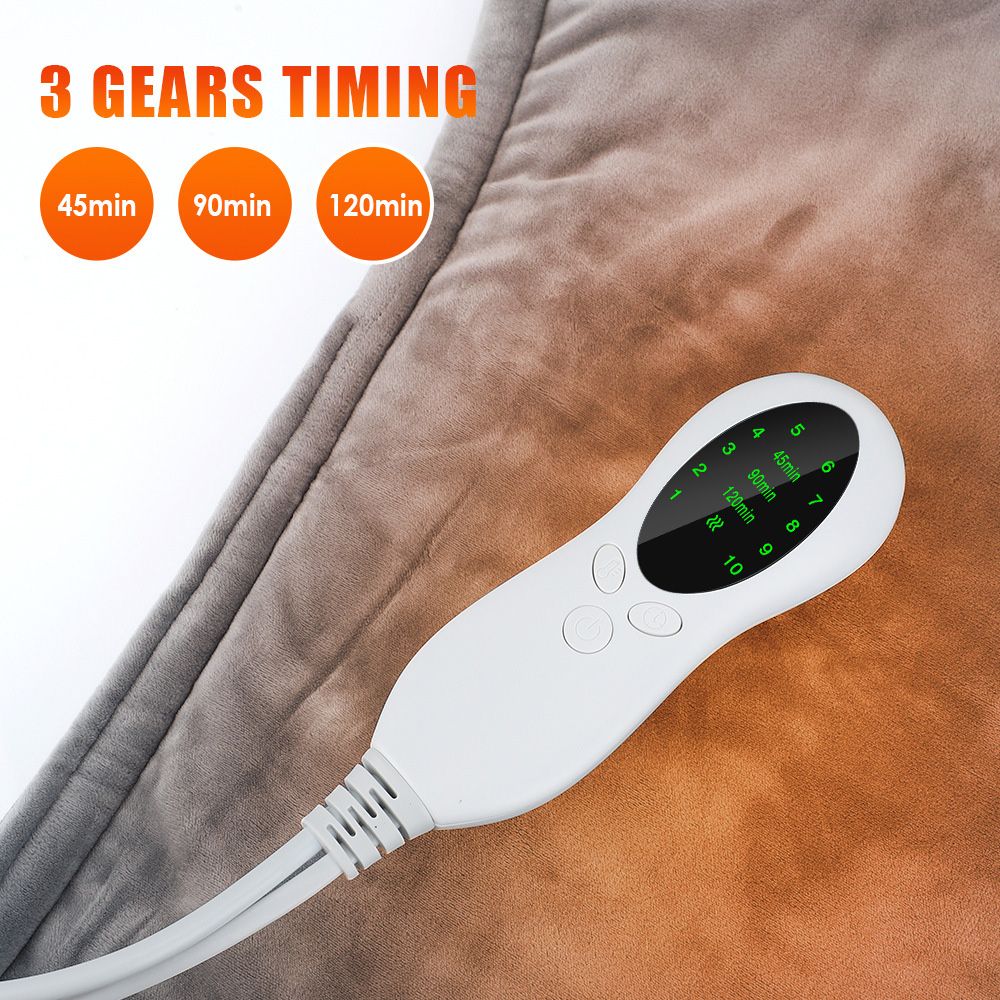 Electric Heating Shawl Hot Compress Physiotherapy Shoulder Neck Blanket Guard, 10 Gears, 50*84cm - UK Plug