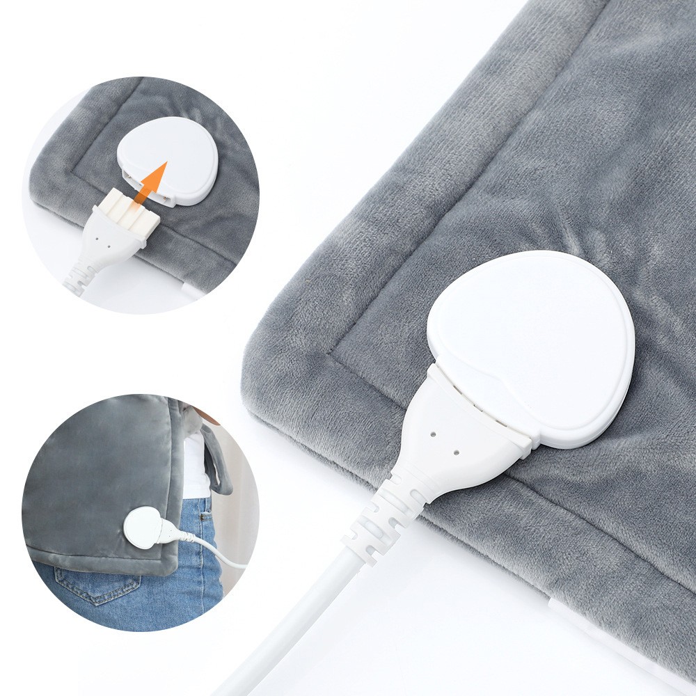 Electric Heating Shawl Hot Compress Physiotherapy Shoulder Neck Blanket Guard, 10 Gears, 50*84cm - UK Plug