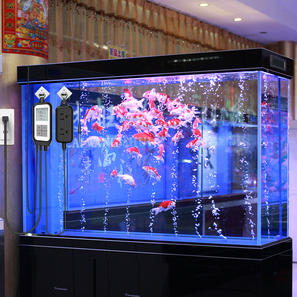 MoesHouse Tuya WiFi Smart Digital Temperature Socket Timing Thermostat, LCD Display, APP Remote Control - US Plug