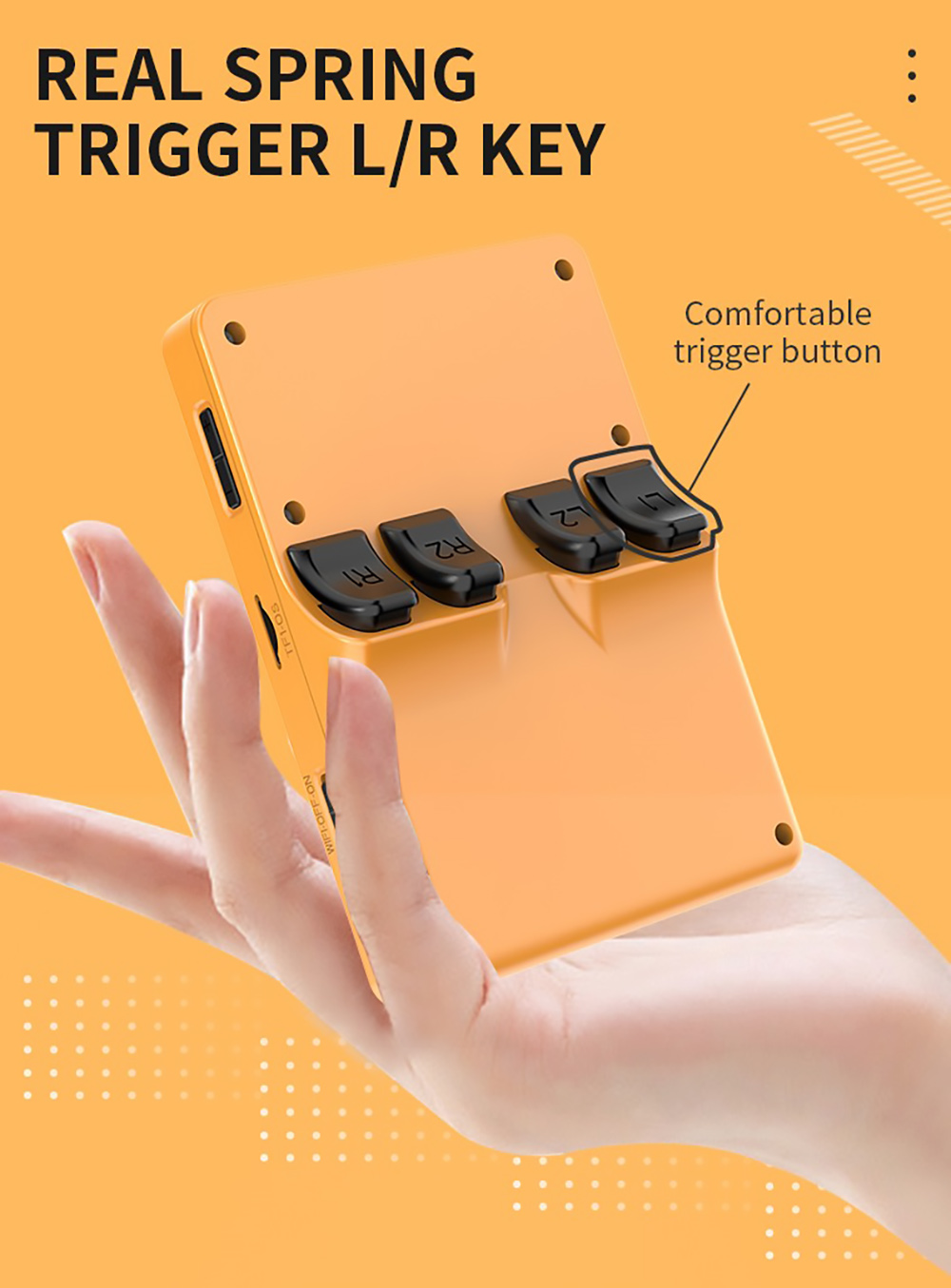 Powkiddy RGB20S Handheld Game Console 16+64GB 15,000 Games 3.5'' IPS OCA Screen Open Source for Linux - Orange