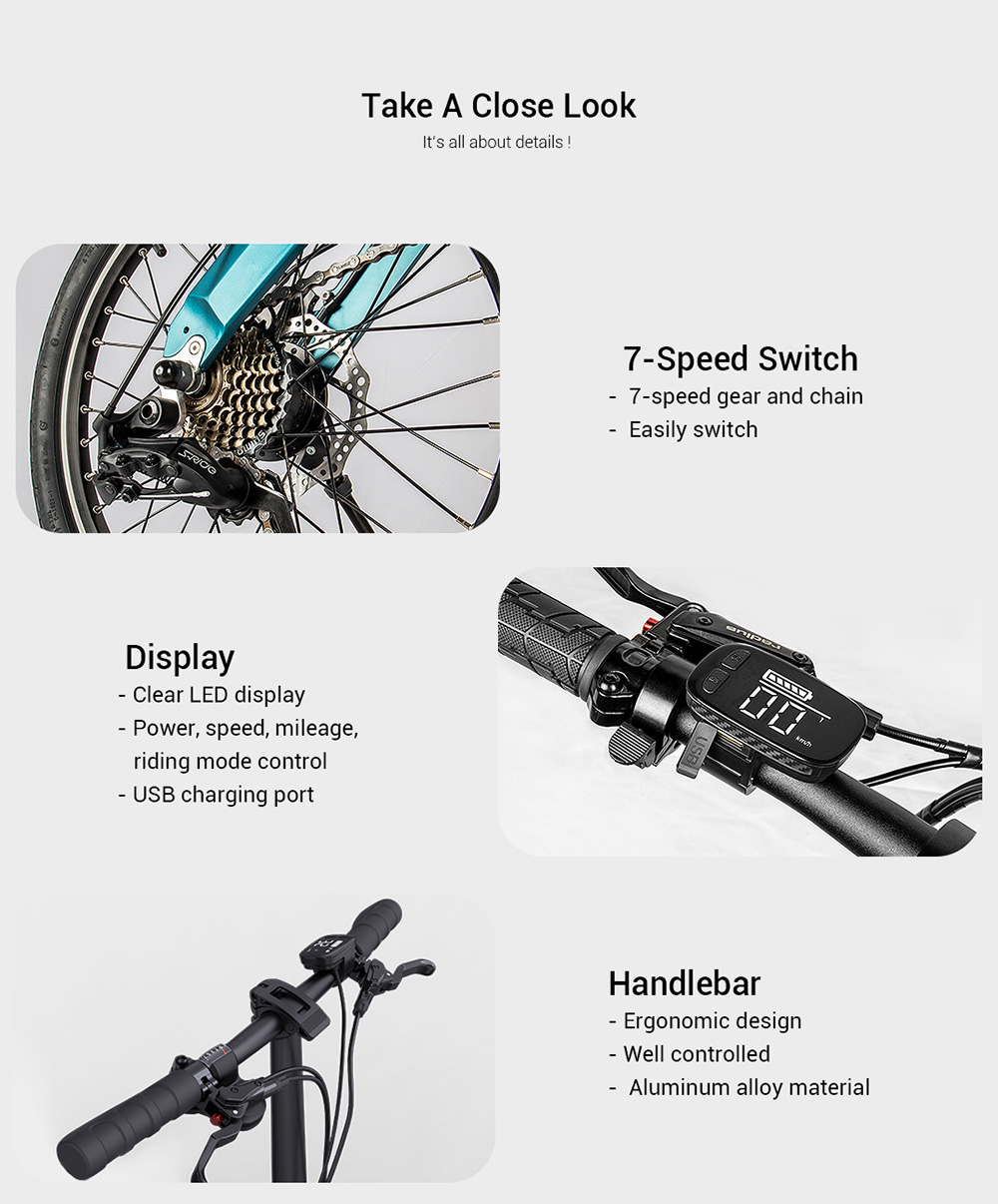 FIIDO X Folding Electric Moped Bike City Bike Commuter Bike 48V 350W 11.6Ah Lithium Battery 14 inch Max 25km/h 130Km