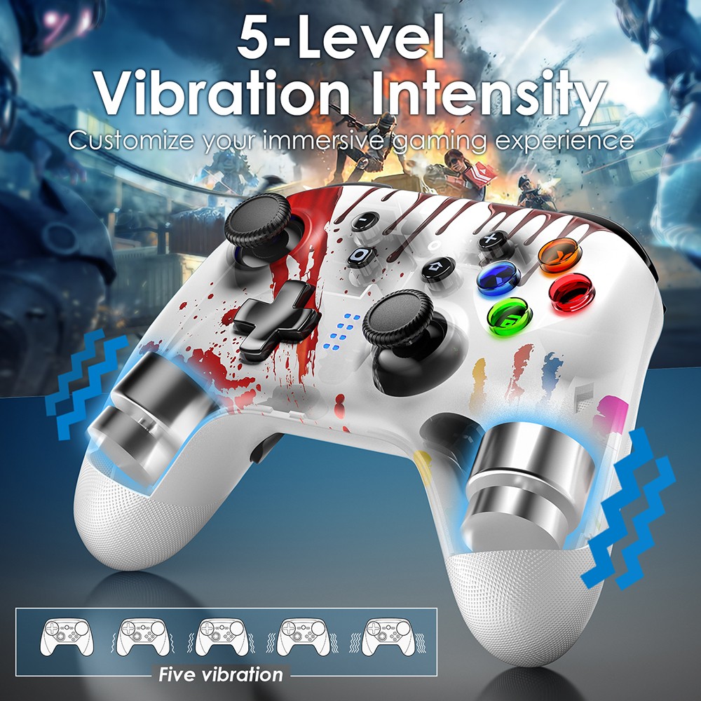 EasySMX Switch Pro Controller for Nintendo Switch/Lite/OLED, PC Controller, 3-modes Switch Controller - Colorful