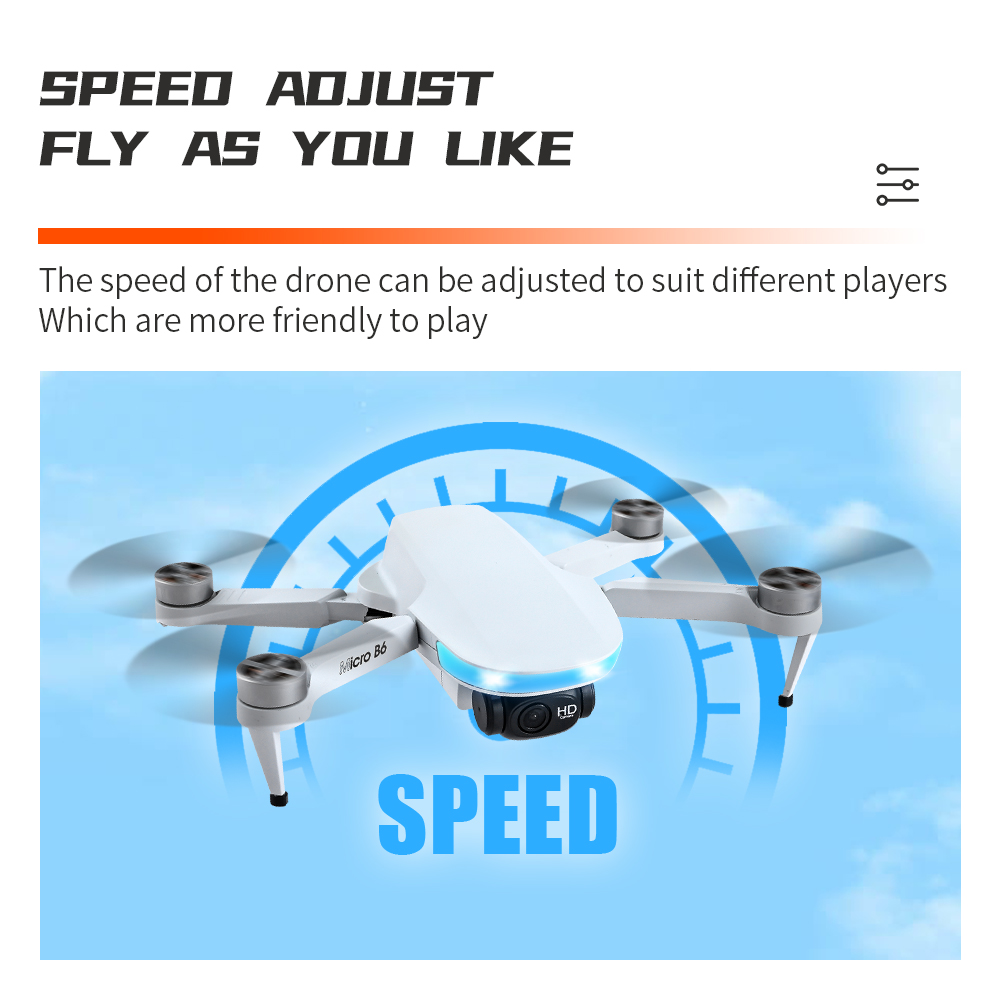 Flytec T16 RC Drone Long Time Flying Brushless Foldable GPS Quadcopter With 4K HD Camera - Two Batteries